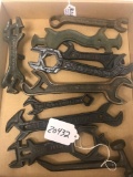 Lot of 10 assorted Machinery Wrenches