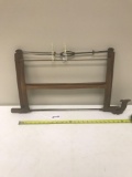 Lot of 2 framed turning saws