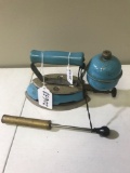 Blue Coleman Gas Iron with Air Pump