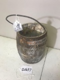 Wooden 1 gallon Paint Bucket Marked FE Spiers and Co CIN. Early and good