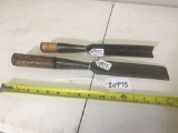 2 Chisels, 1 inch corner chisel, and 1 3/4 inch framing chisel