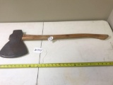 Hewing Axe, 9 inch early blade, with replaced handle