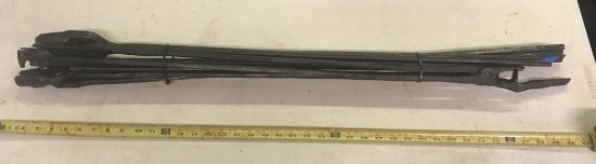 5 Pair of Blacksmith Tongues, selling times the money, approx 40 inches long