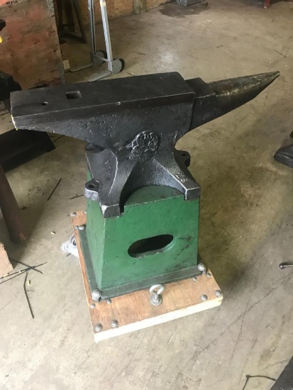 250 pound Fisher Anvil with base, WOW, nice