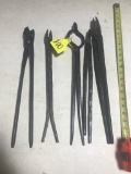 5 Pair Blacksmith Tongues, selling one money