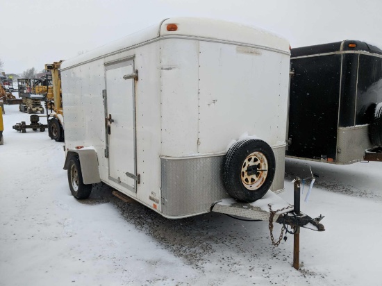 1087- Ztech 12' enclosed box trailer
