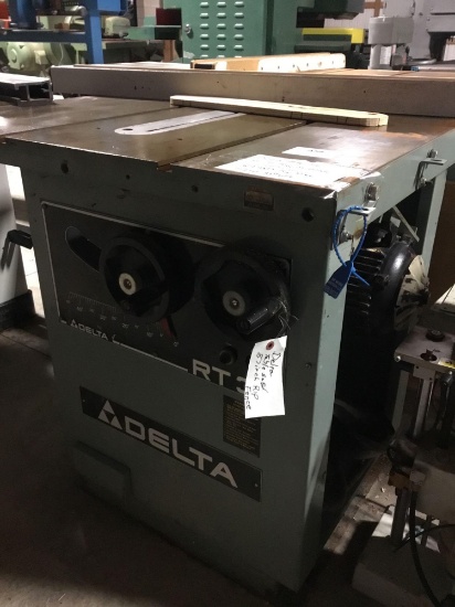 3038- Delta RT31 Tablesaw w/ 87 inch rip fence 7.5 HP 3 phase