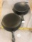 #9 Lodge 2 notch and #9 Unmarked Cast Iron Skillets, selling times the money