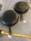 2 #8 Cast Iron Skillets, one Victor and one unmarked, selling times the money