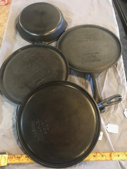 Wagner #6-#10 Griddle Cast Iron Skillets, selling times the money