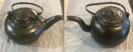 2 Cast Iron Kettles, selling times the money, J Saverys #7 and Hoble #6