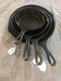 Wagnerware Sidney #3,4,5, and 8 Cast Iron Skillets, selling times the money