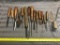 Box of 15 Chisels, lathe tools and more