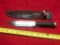 Cattaraugus 2250 Stacked Leather Handle Knife with sheath