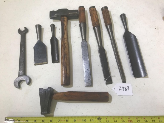 Hammer and Framing Chisel lot
