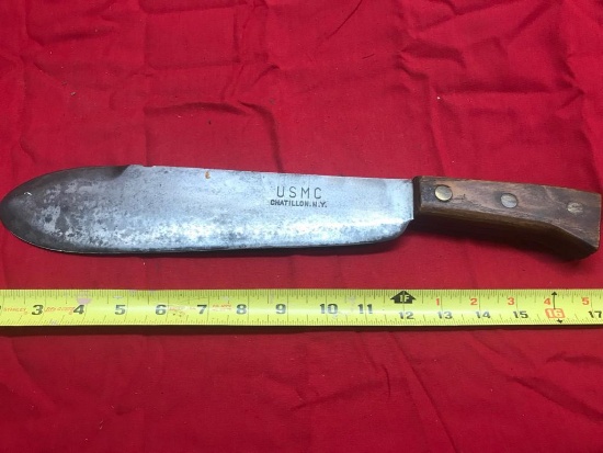 Large Heavy USMC Chatillon NY Kitchen Knife