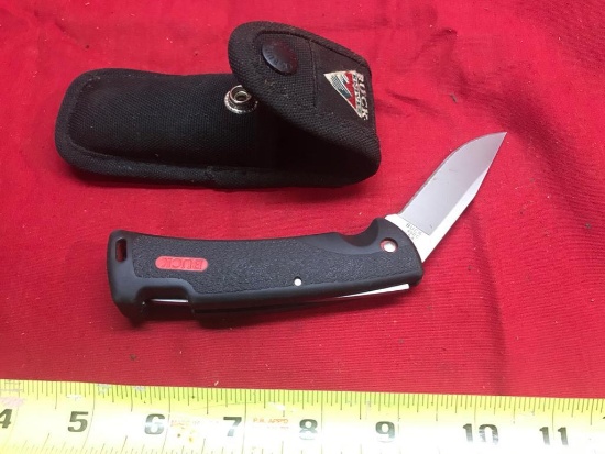 Buck 450C USA Folding Knife with belt case