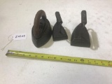 3 Antique Irons