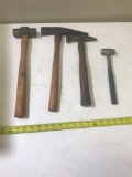 4- mini sledge hammers and specialty hammers