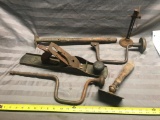 6 vintage tools including No. 8 Union Plane, Brace, and more