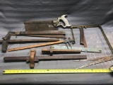 10 tools including a Disston saw, scribes, precision tools and more