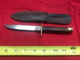 Vintage knife marked E Owens Albany NY with Sheath