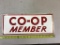 17 x 7 inch CO-OP MEMBER sign