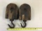 2- Antique Wooden Pulleys