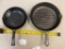 USA 9 inch chef Skillet, and 1129 Wagner Grill Skillet
