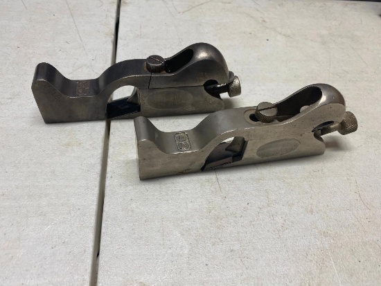 2- No. 92 Stanley Shoulder Planes, ONE HAS A CRACKED BODY, PARTS ONLY