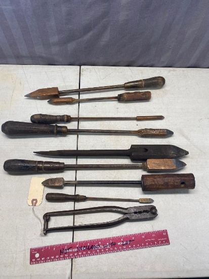 Large lot of Sauter Irons and lead working tools