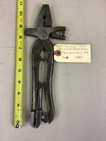 Edwin Louderback & Co. Multi Function Tool, pat'd 1883