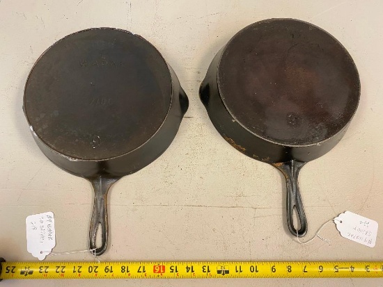 2- #9 Wapak skillets