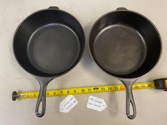 2- 1088 Wagner, deep skillet