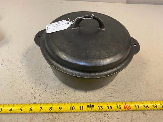 Griswold #8-1295 dutch oven, 1288 lid IS CRACKED