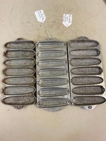 3- Aluminum Cornstick pans