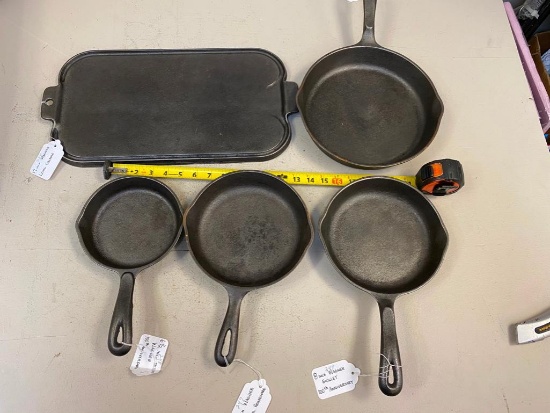 5 cast iron pieces, see full description
