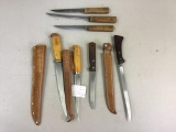 LOT OF (7) FILLET KNIVES