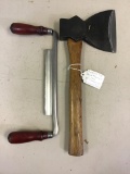 CLEARCUT BROAD HATCHET AND 14
