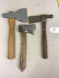 (3) HATCHETS - HAMMOND, KK, COLLINS