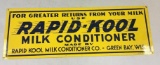 Rapid Kool Milk Conditioner Sign, 28 x 10 inches