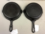 2- #5 Skillets, one marked Griswold, the other is unmarked griswold