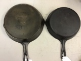 Wardway 1432 skillet and Wagner Ware #6 w/ script logo