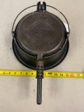 No. 8 Griswold Cast Iron Waffle Iron with base