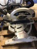 10060- Delta 12 inch miter saw w/ laser, Model 36-255L, 120v single phase, serial no. 022634