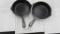 2- Griswold #5 Small Logo Cast Iron Skillets