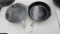 2- Griswold #8 Chrome Skillets, both with large block logos