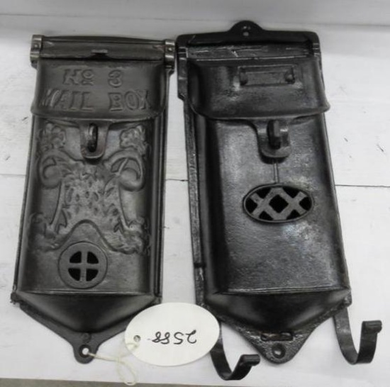 2- Griswold Mailboxes, 1 is missing top lid