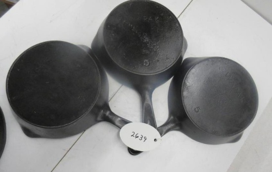 3 Wapak #5 Skillets