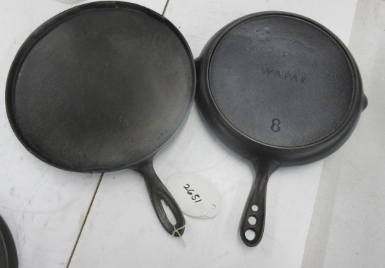 2 Wapak Griddles #8 #9